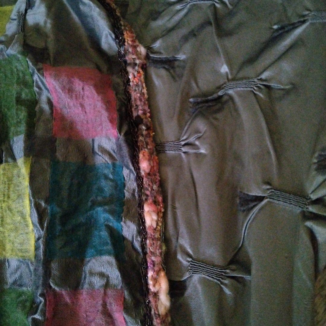 Masaki Kyoko Multi-Color Check Pattern Scarf 150×100 cm Japan Made