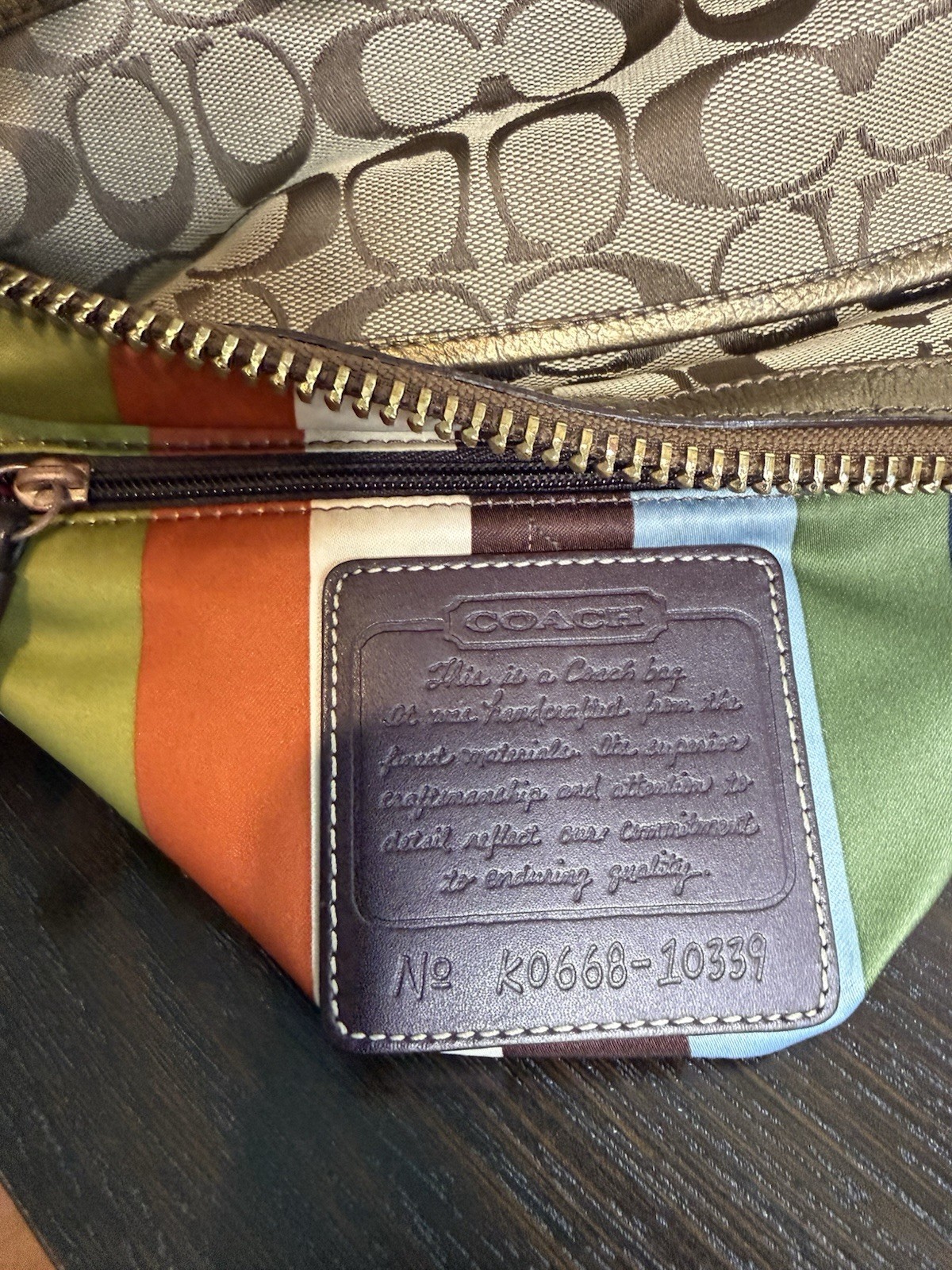 Coach Vintage 65th Anniversary Legacy Canvas Turn-lock Shoulder Bag 10339 Y2K