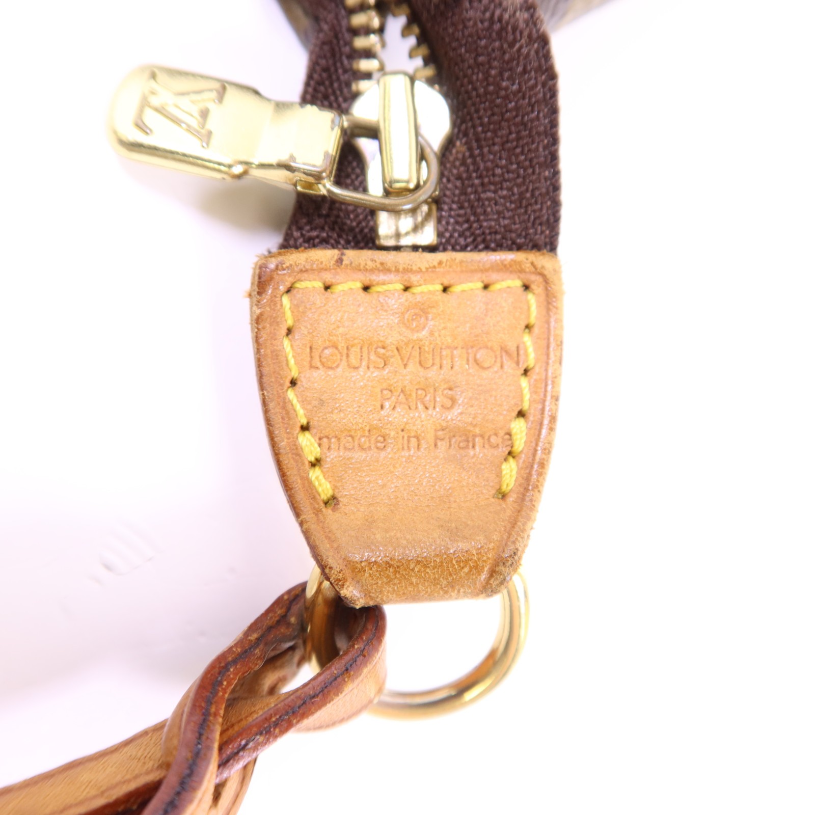 LOUIS VUITTON LV GHW Pochette Accessoires Pouch Handbag M51980 Monogram Brown