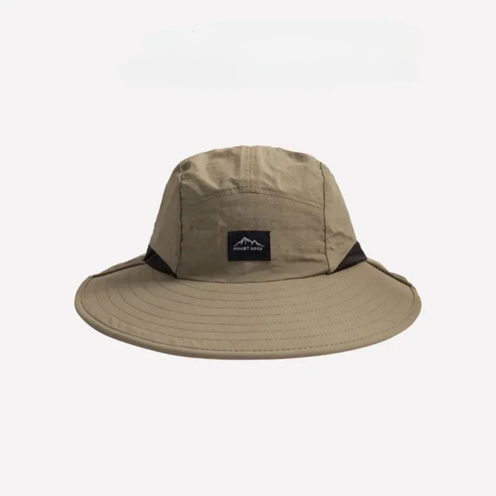 Wide Brim Waterproof Quick-Dry Sun Hat with Neck Flap Breathable Mesh Hiking Cap