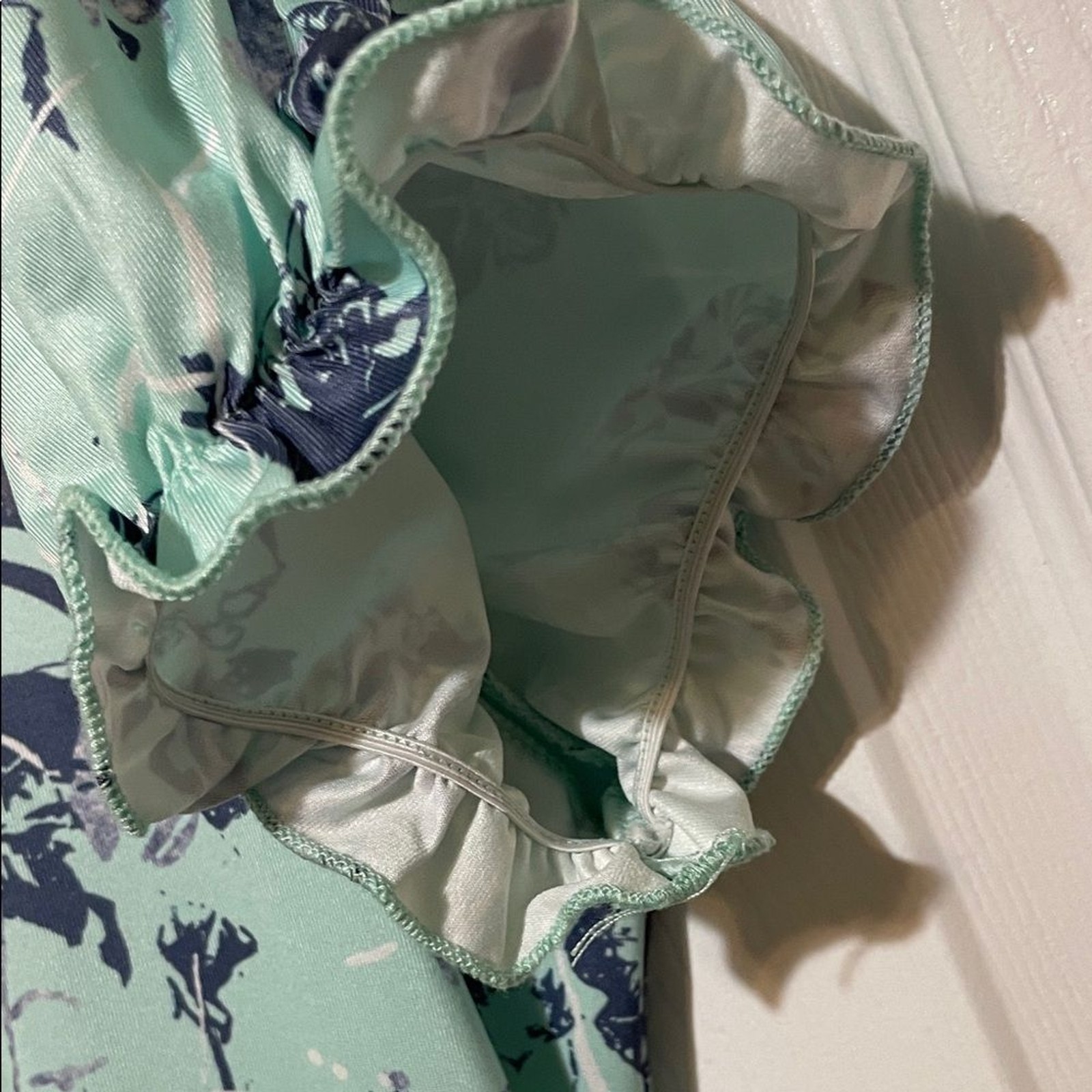 Romantic Malachite Green Floral Midi Dress Flutter Sleeve Size XL