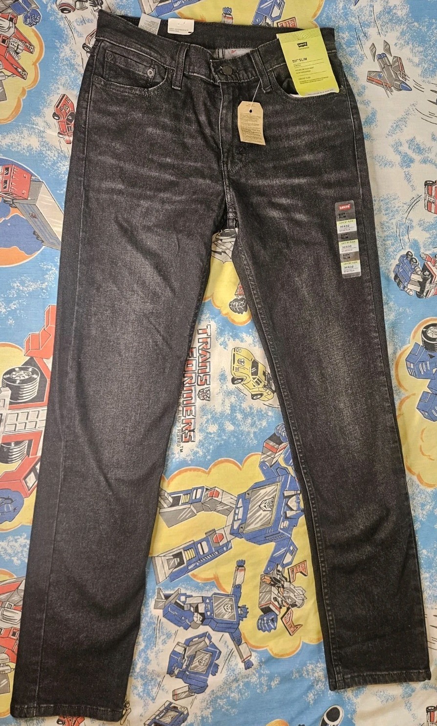 New w/ Tags Levis 511 Slim Fit Stretch Jeans Black Men’s Sizes NWT MSRP $69.50