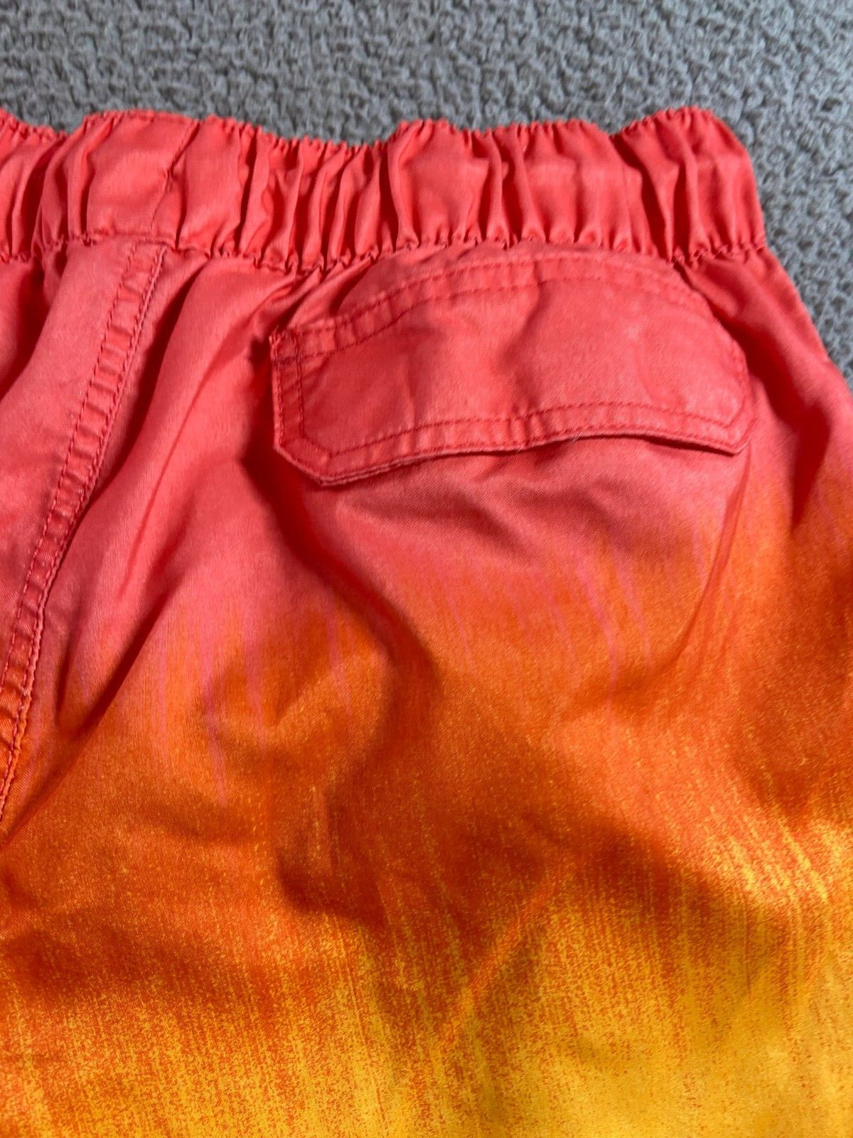 U.S. Apparel Men’s Multicolor Ombre Drawstring Lined Swim Trunks Size S