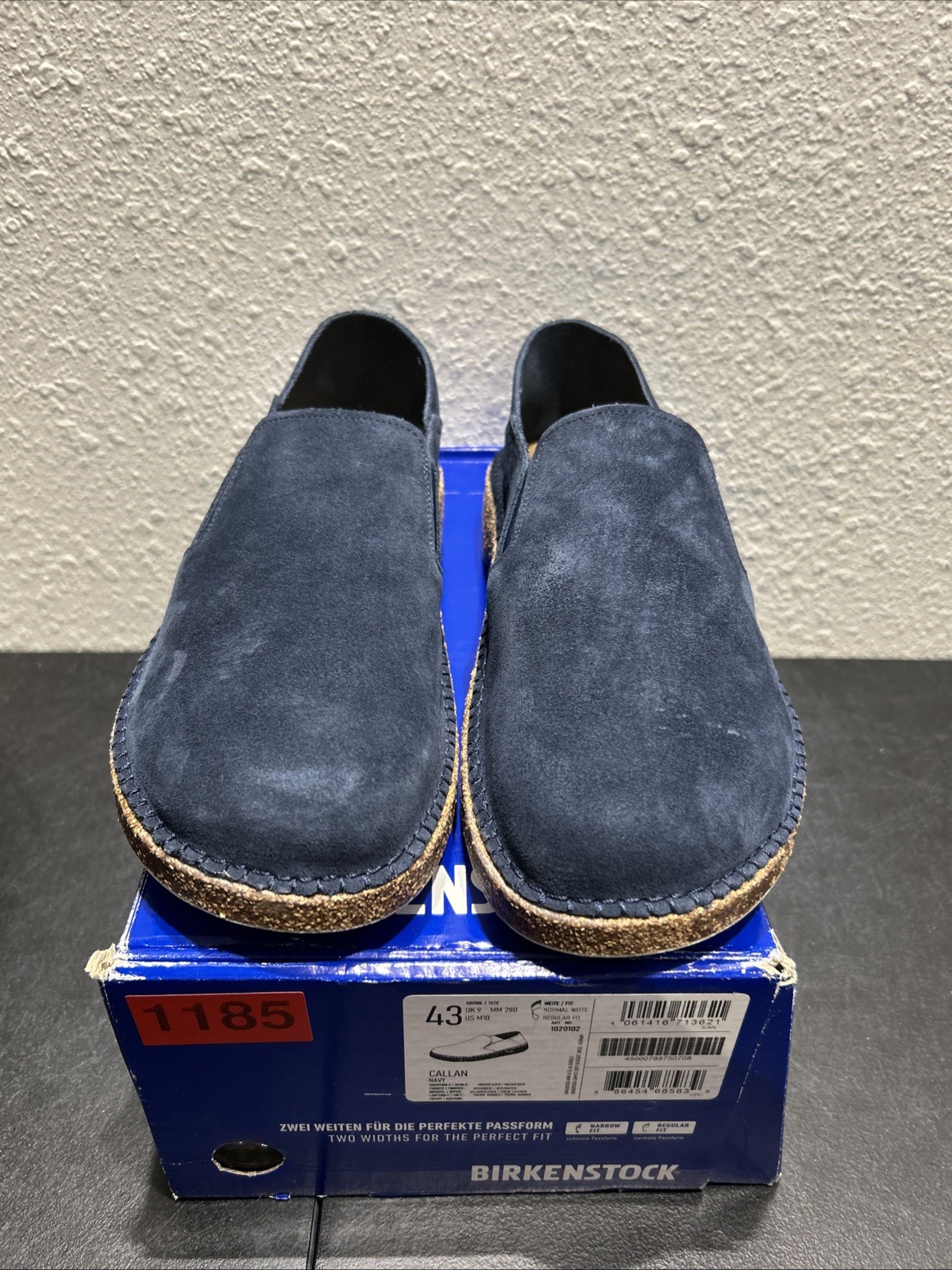 Birkenstock Callan Suede Navy EU 43 US M10 Mens