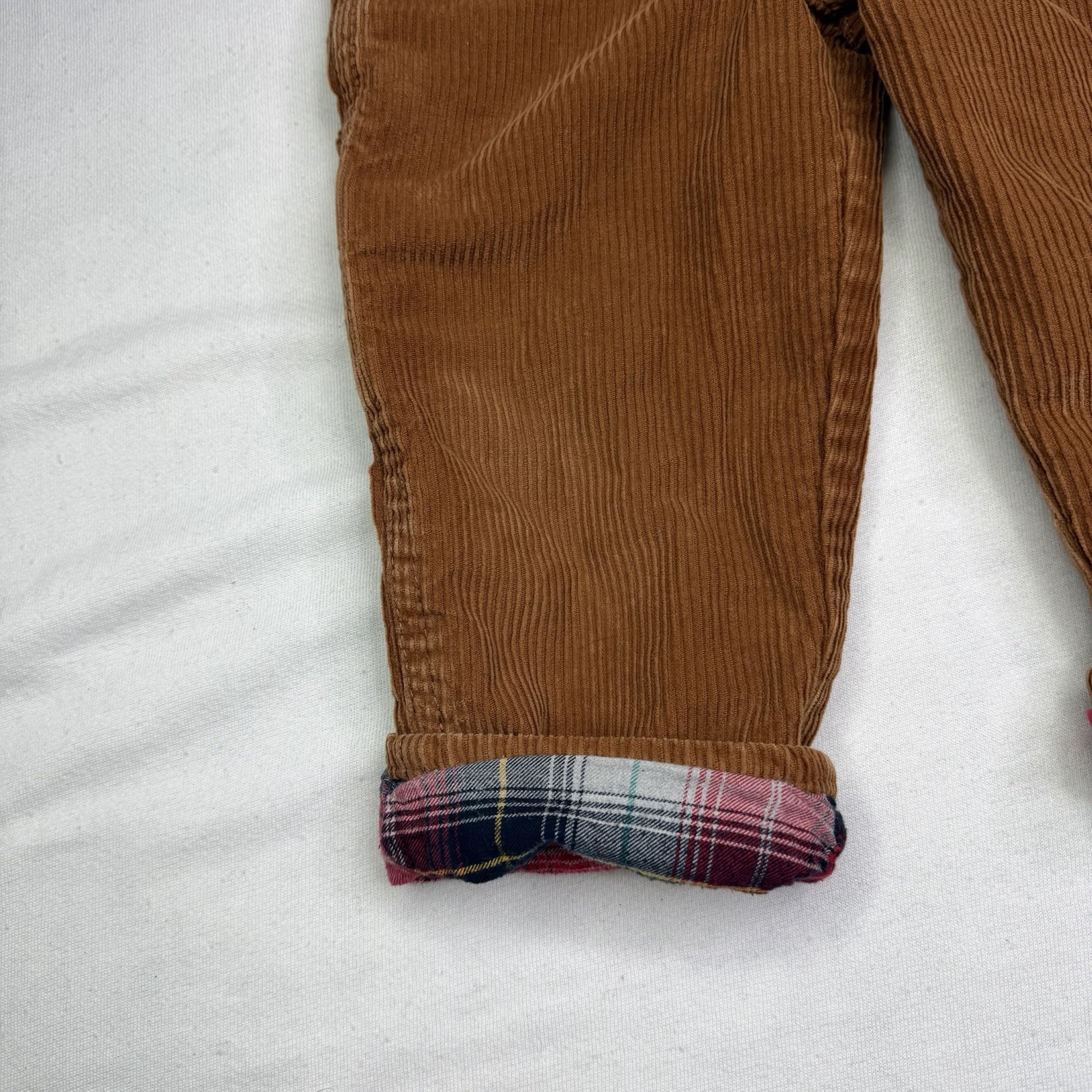 OshKosh B’gosh Baby Overalls Brown Corduroy 2T Infant Boy Girl Snap Legs Vintage