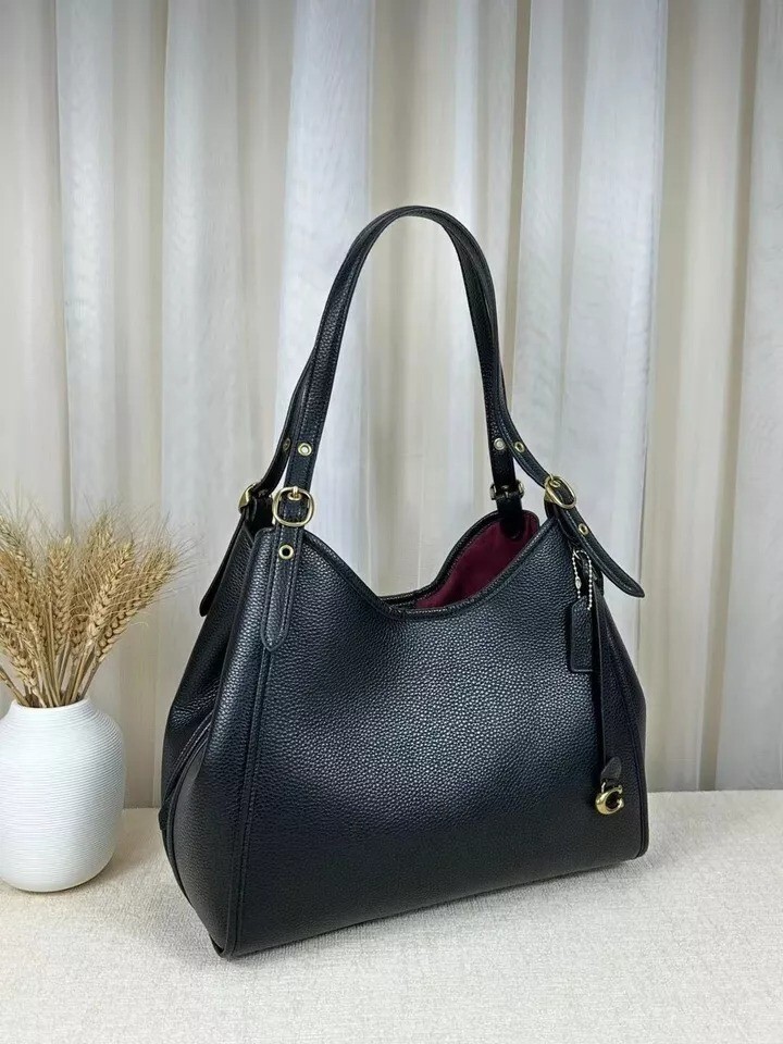 COACH Lori Shoulder Bag Black C4824 Outlet NEW leather