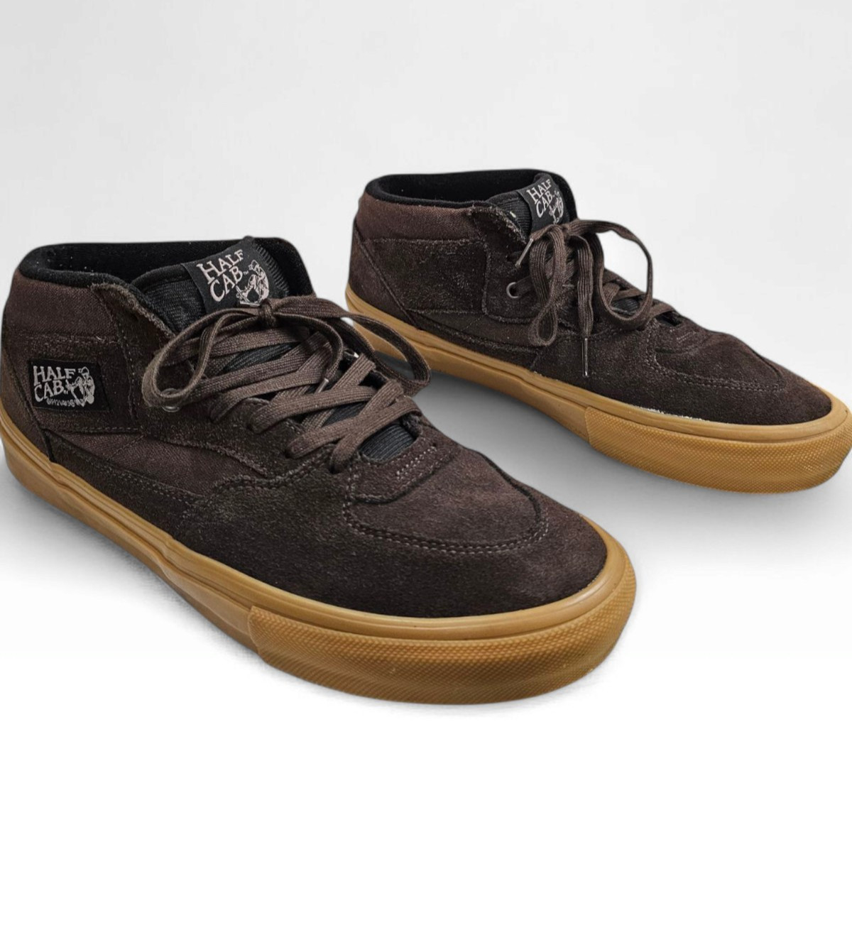 VANS Skate Men Half Cab Brown Gum Suede Low Sneakers 12M