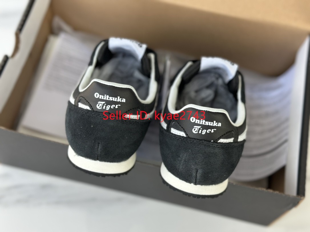 Retro Onitsuka Tiger SERRANO Mens Womens Sneakers Black/White 1183B400-001