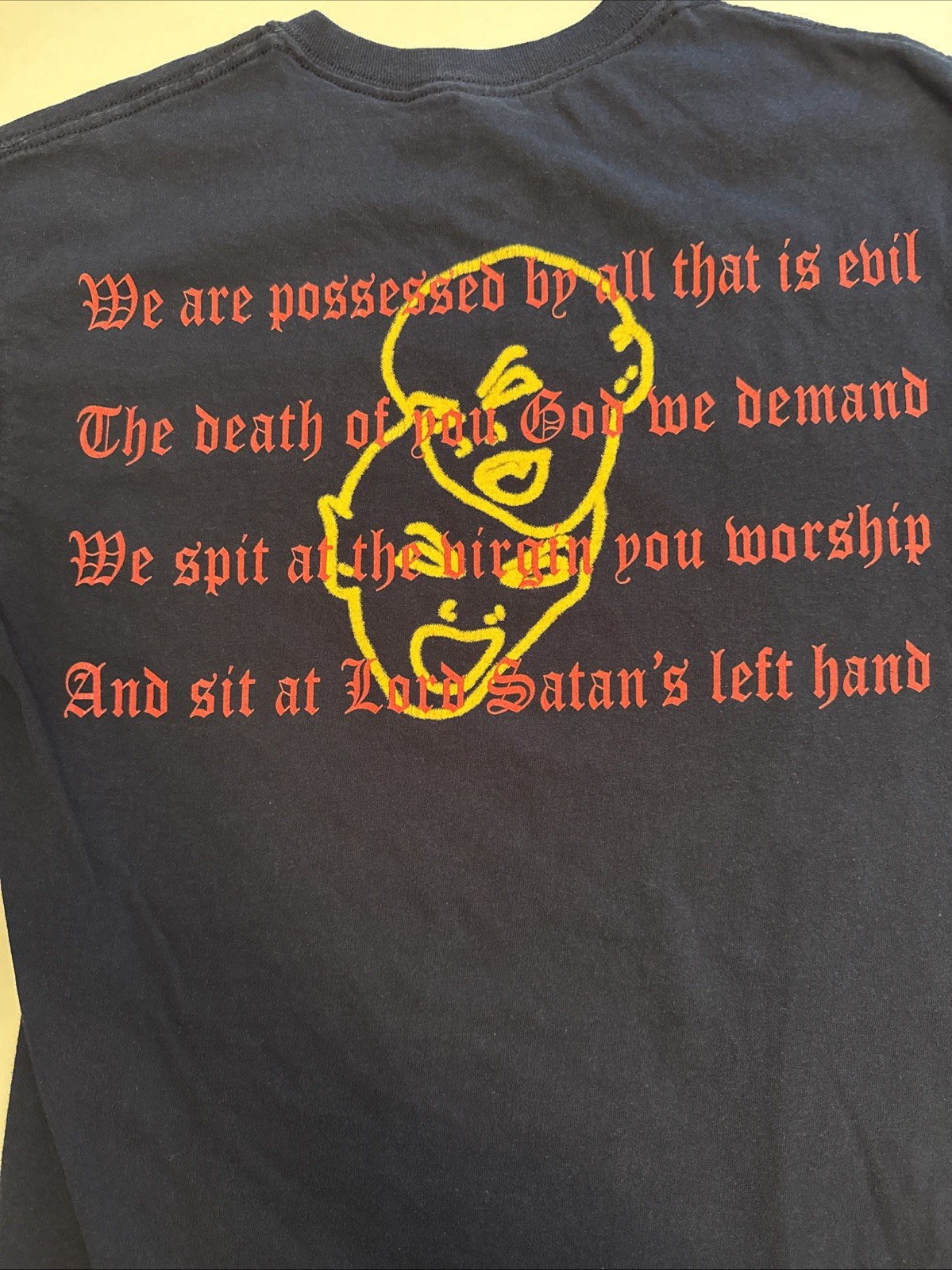 Official Vintage Venom Welcome To Hell Gold Metallic M Medium Tee Shirt