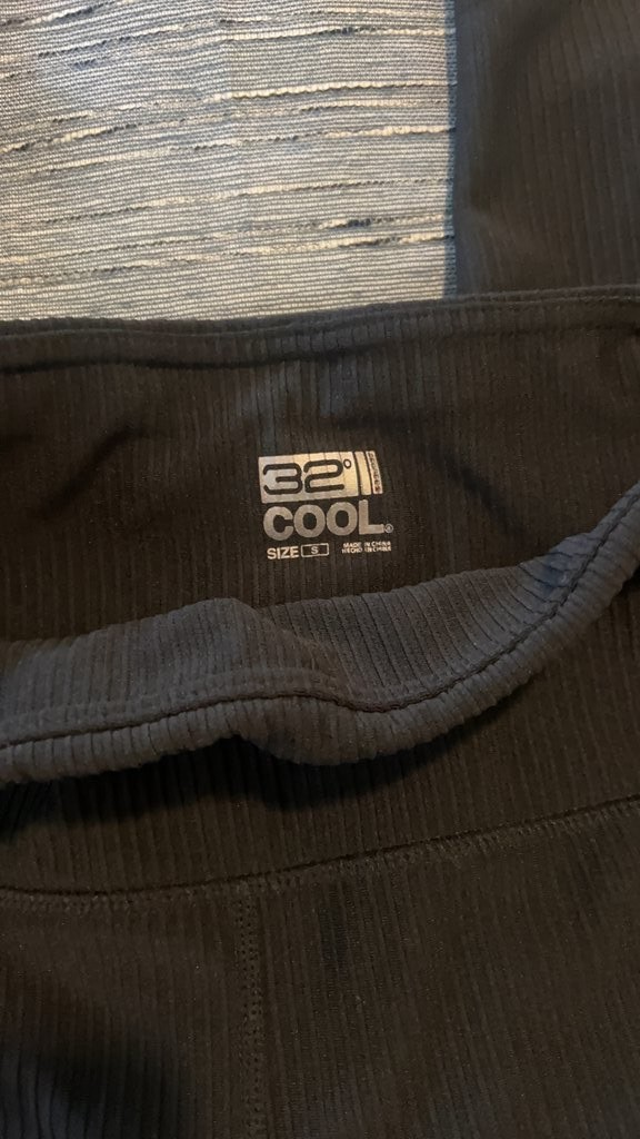 32 Degrees Cool Black Ribbed Leggings