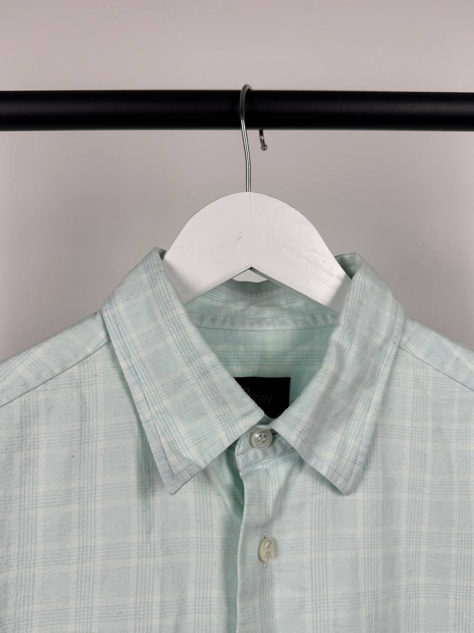 Brioni Cotton Checked Casual Shirt size M