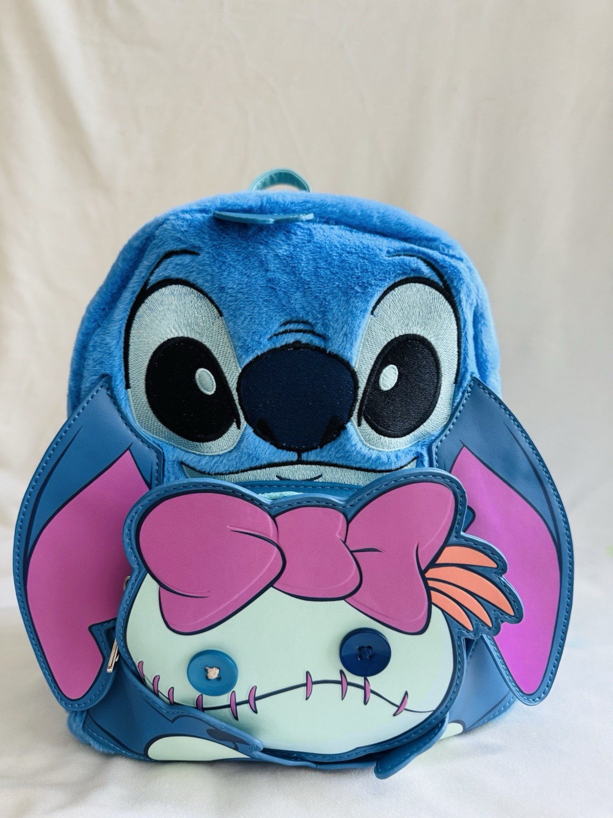 Loungefly Disney Stitch & Scrump Plush Mini Backpack Limited Edition
