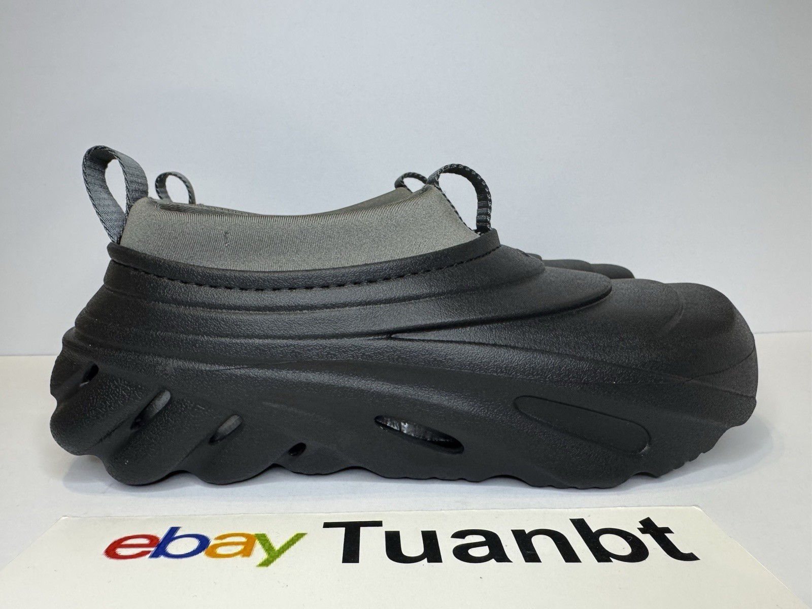 BRAND NEW Crocs Echo Storm Men’s Mid Clogs Midnight Black/Gray 209414-003