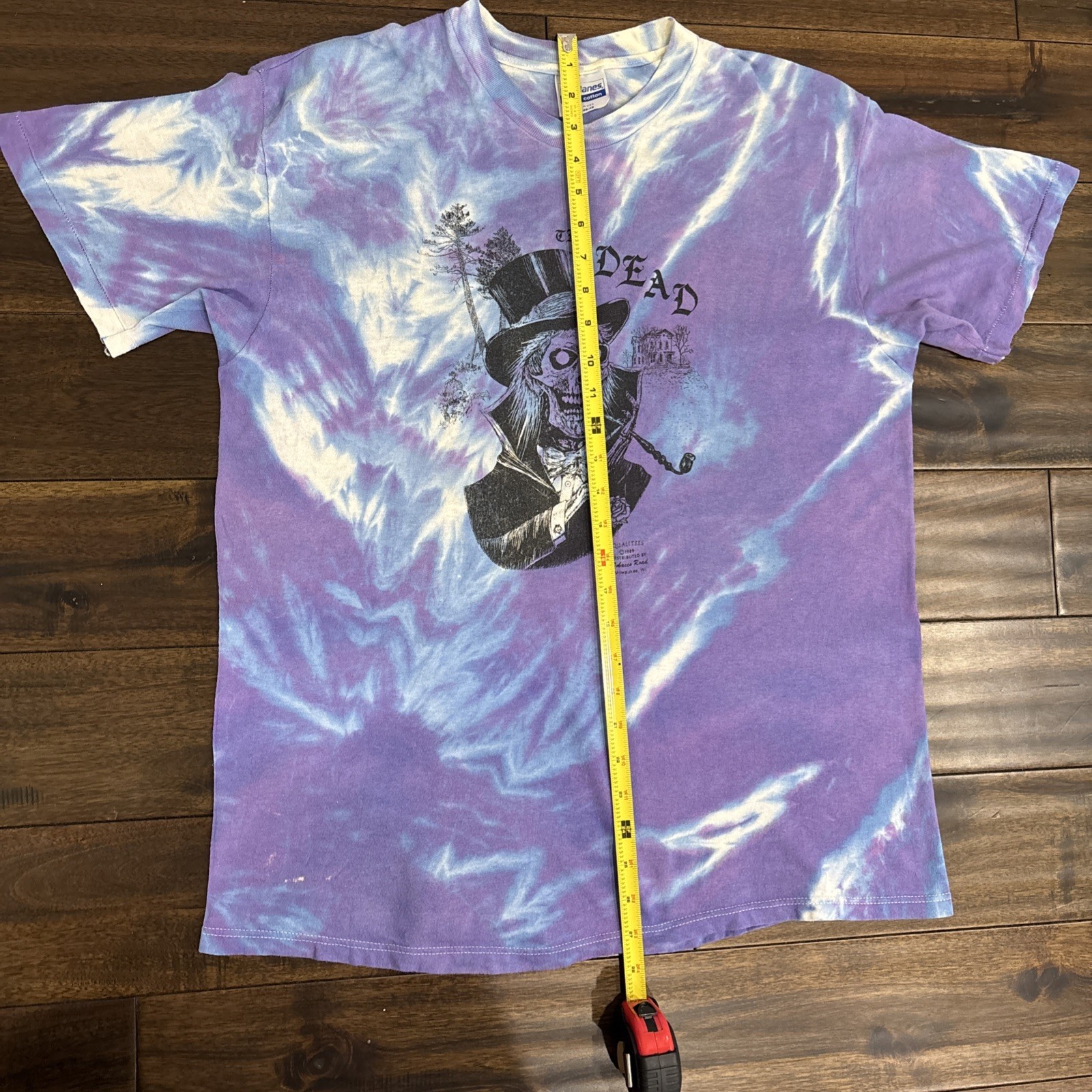 Rare Vintage 1980s GRATEFUL DEAD “The Dead” T-shirt XL Skeleton 1989 Tie-Dye Tee