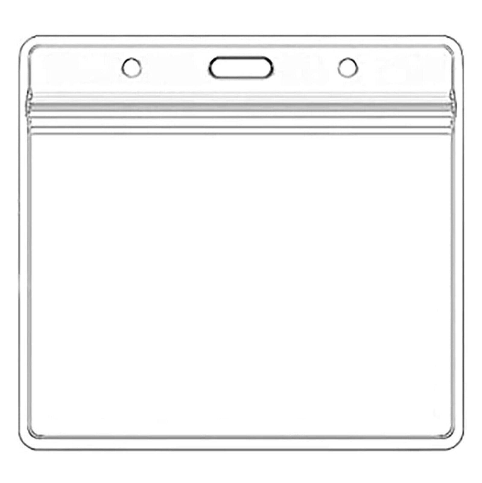 Clear Vaccination Card Protector Cover Case ID Credit Card Holder Badge Sleeve