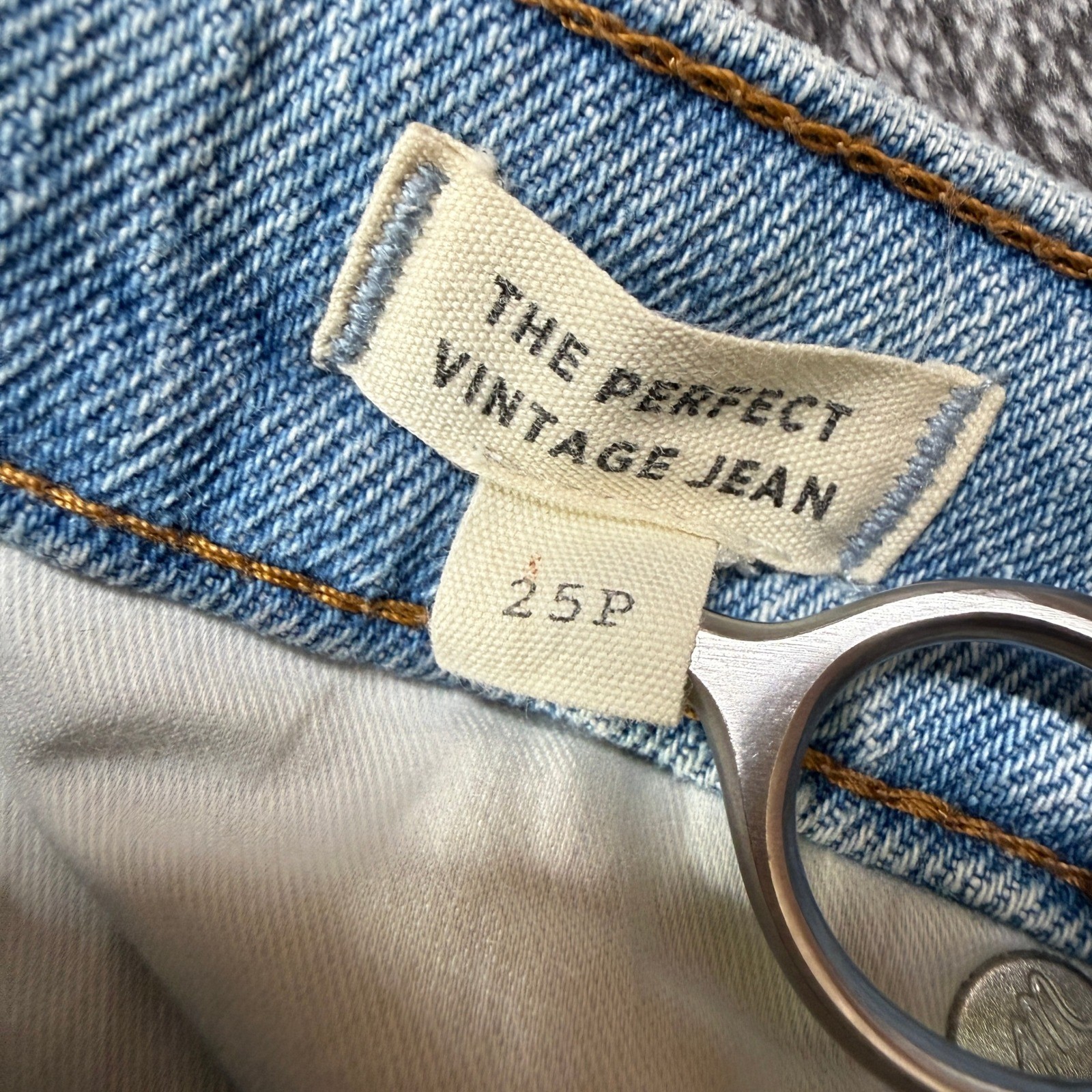 Madewell The Perfect Vintage Jean 25P Light Wash High Rise Tapered Denim