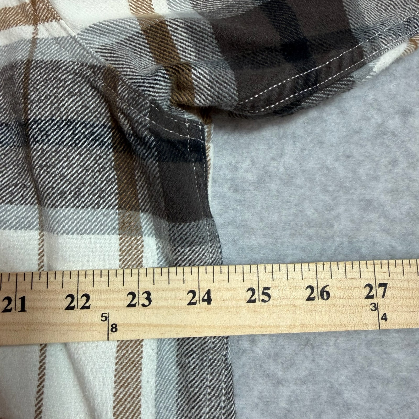 Red Head Heavyweight Flannel Shirt Men’s XLT Brown Black Plaid Cotton Workwear