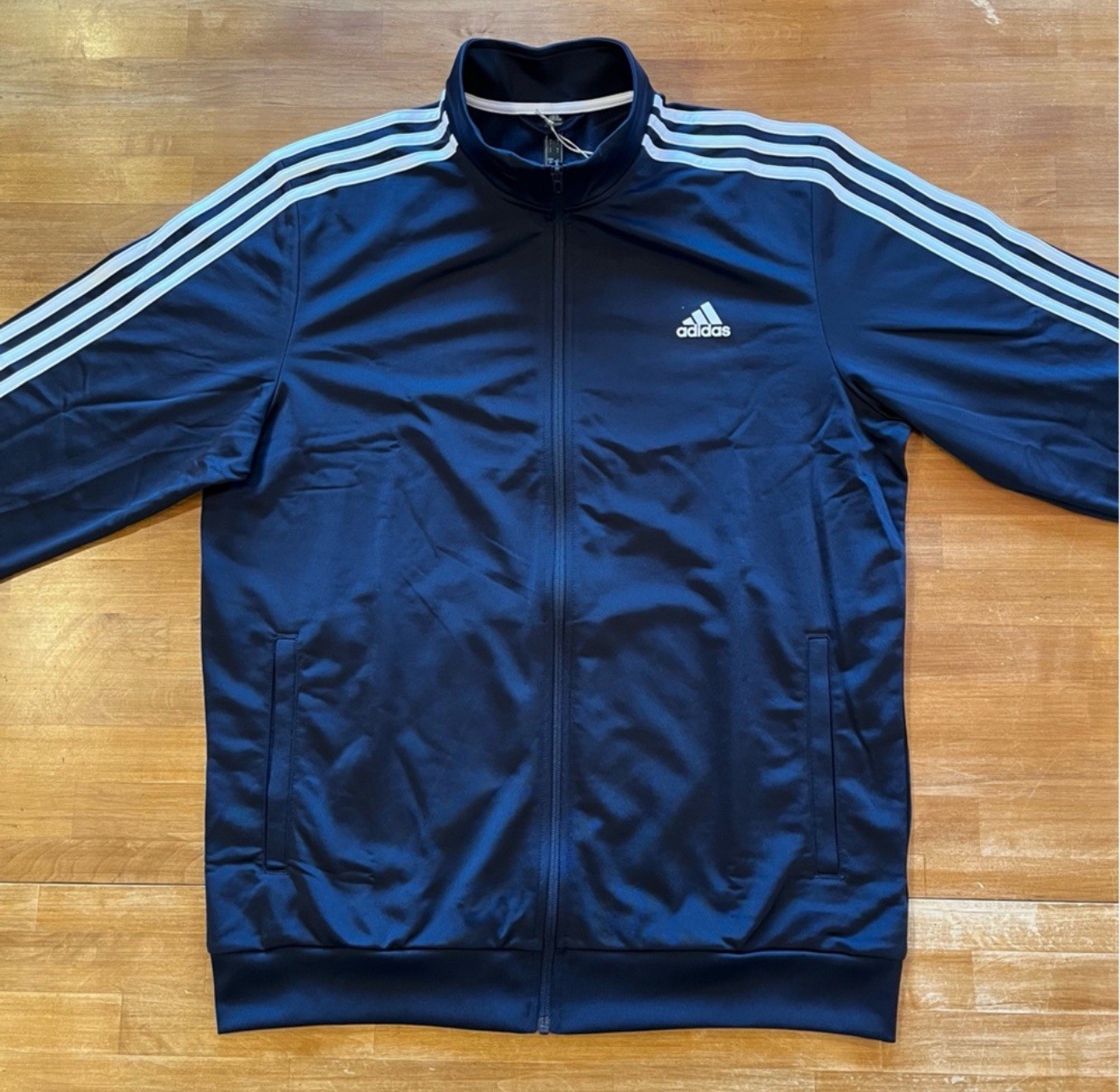 adidas Essentials Tricot 3-Stripes Tracksuit 2 Piece Set Blue Men Multiple Sizes