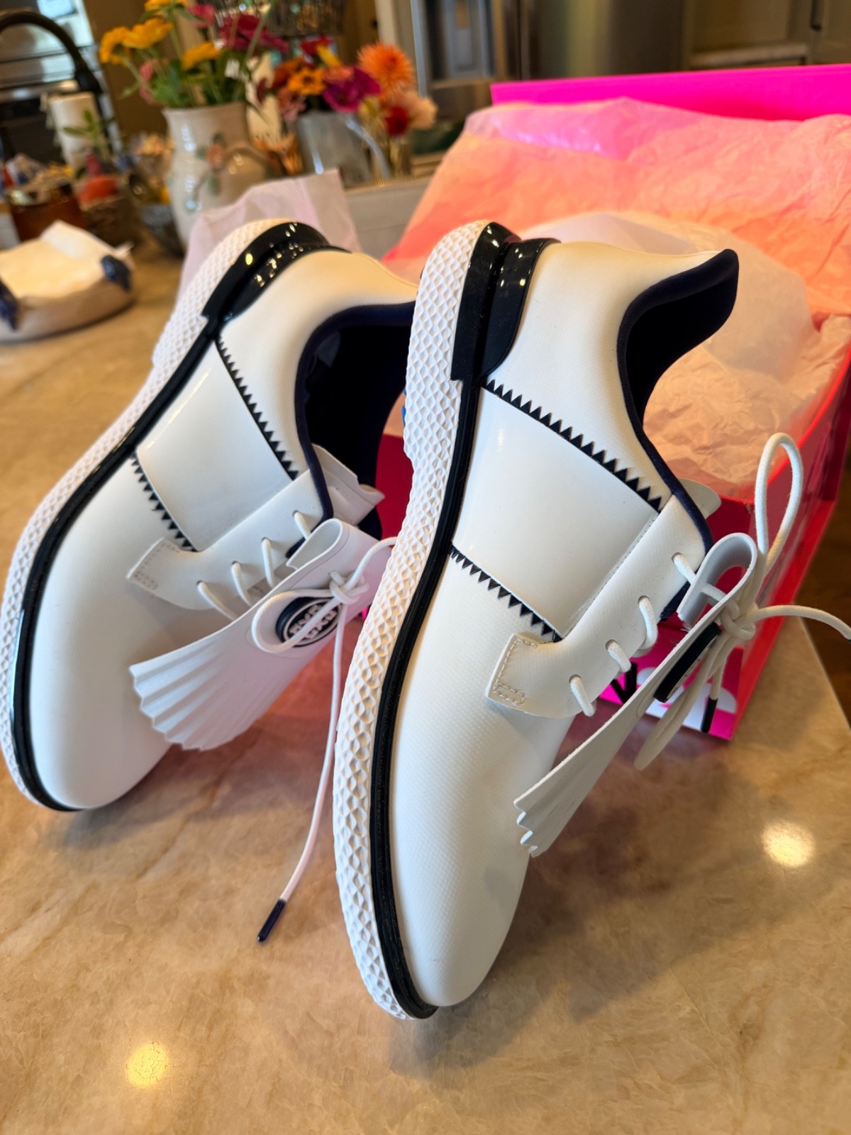 G/Fore Gfore G4 Gallivan2r Golf Shoes Sneaker⛳️ LADIES US 9 ⛳️ Blue Kiltie