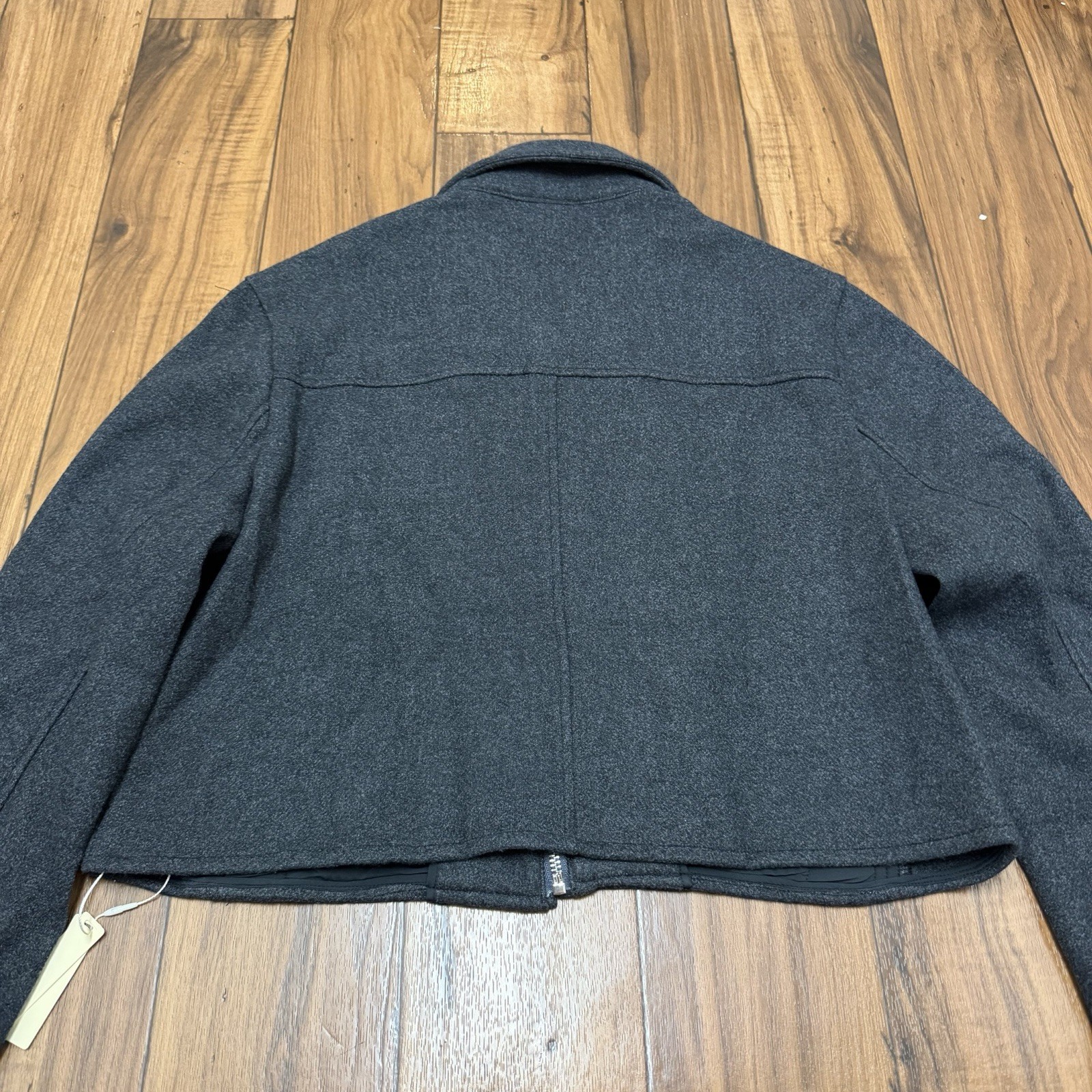 NEW OGL Full Zip Up Jacket Business Casual Gray Soft Womens Small
