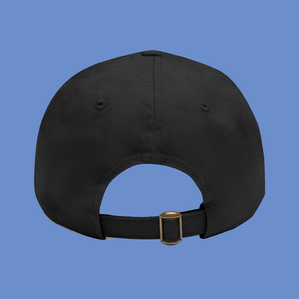 G&L Guitars Black Dad Hat with Leather Patch Adjustable size
