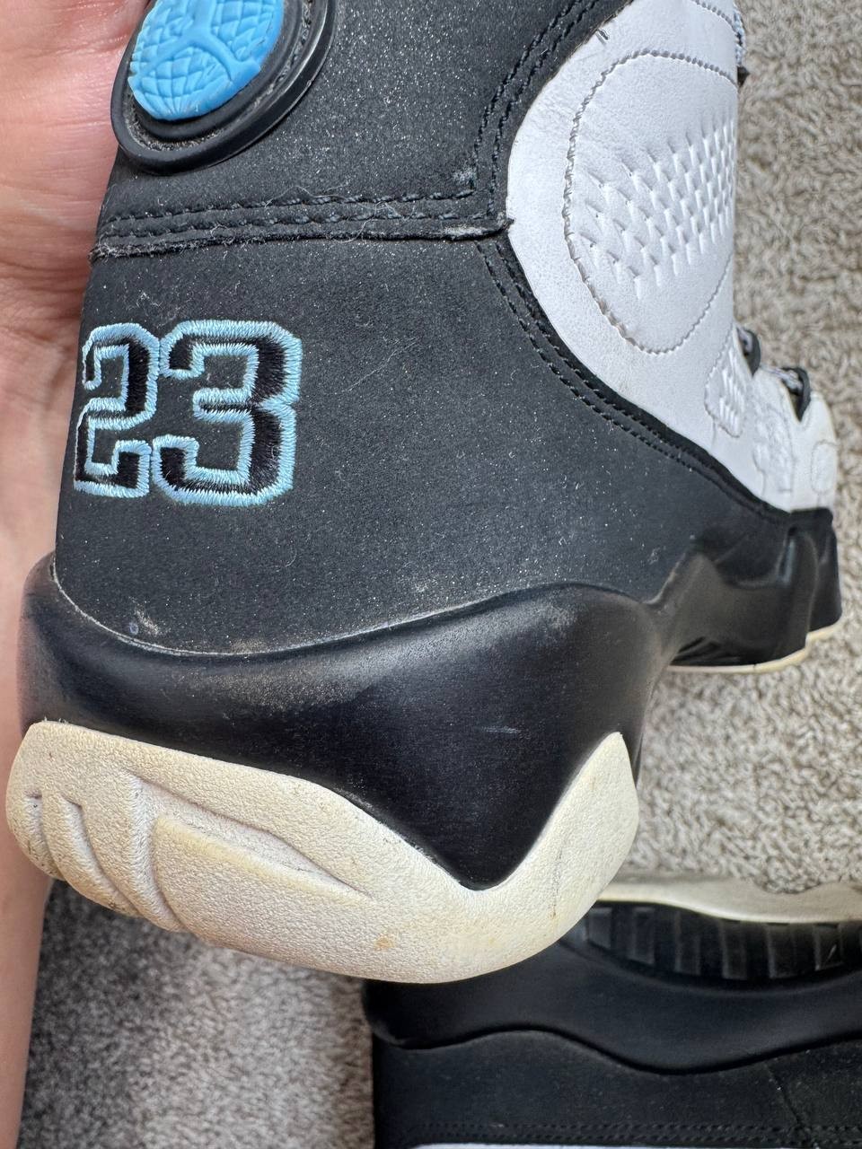Jordan 9 Retro University Blue SZ 9 cm27 S.03