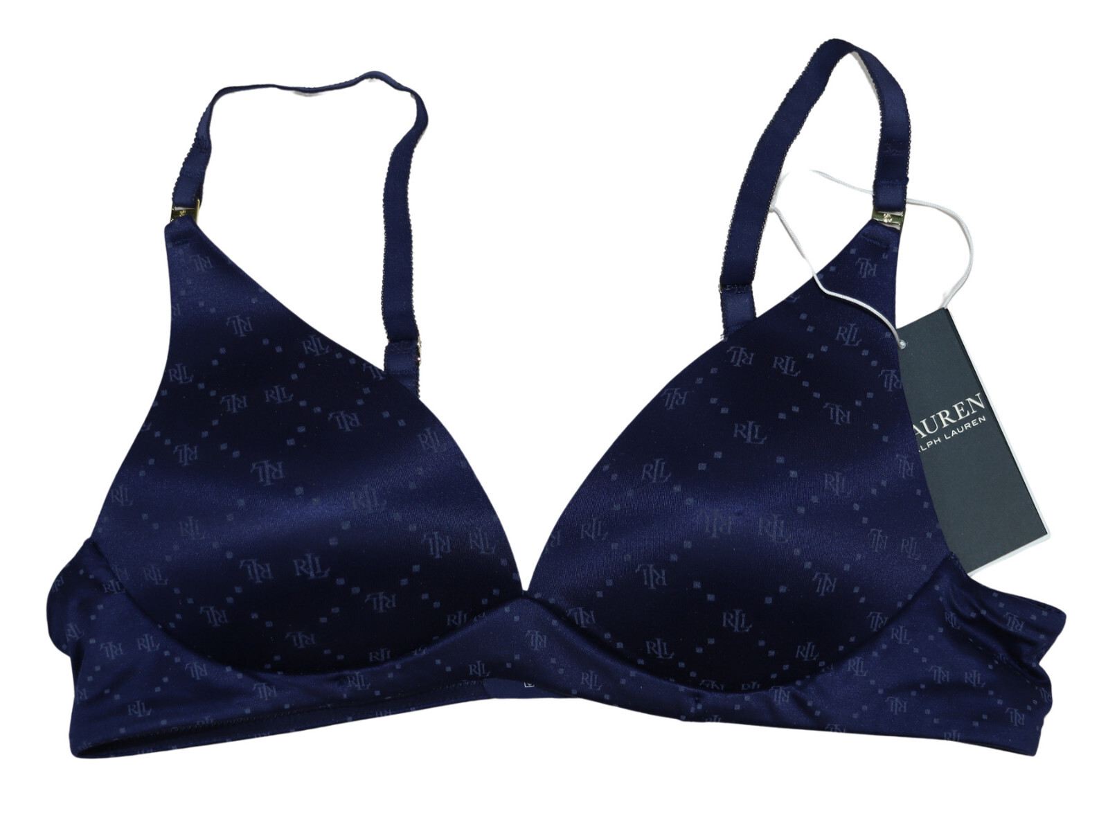 Ralph Lauren Comfort Wire-Free Full Coverage Padded Logo Women’s T-Shirt Bra NWT