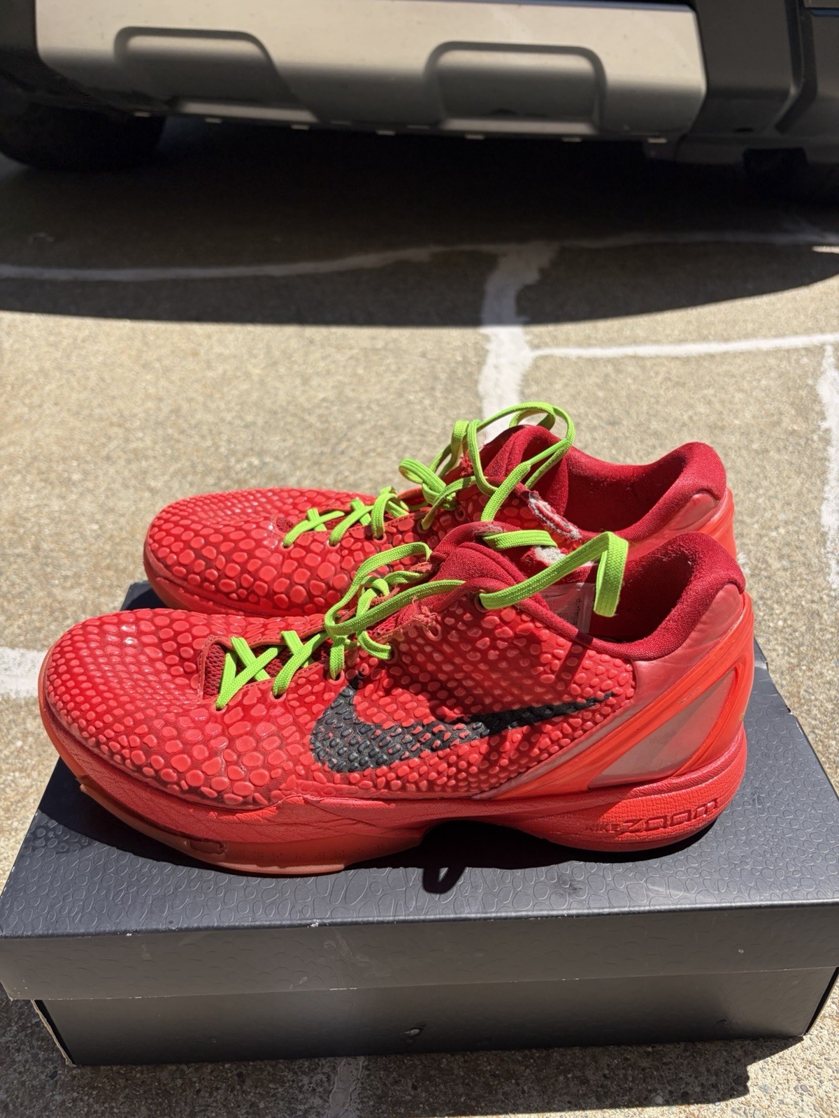 kobe 6 protro reverse grinch Mens size 12
