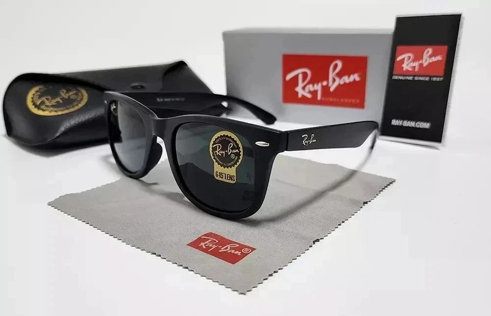 Wayfarer Classic Sunglasses 50mm Sunglass Black Frame Gray Lens -Ray-Ban RB2140-