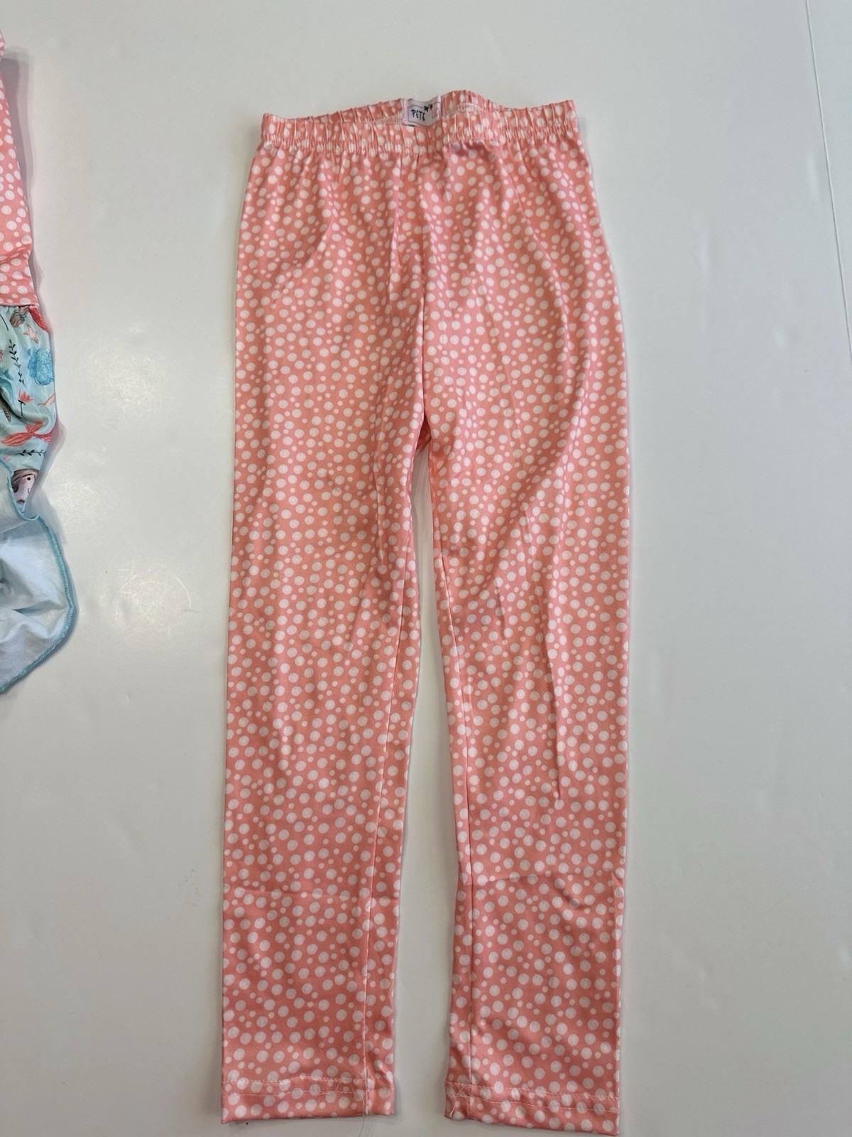 Pete & Lucy Mermaid Dress Outfit Set Polka Dot Leggings Girls Size 5 NEW NWT