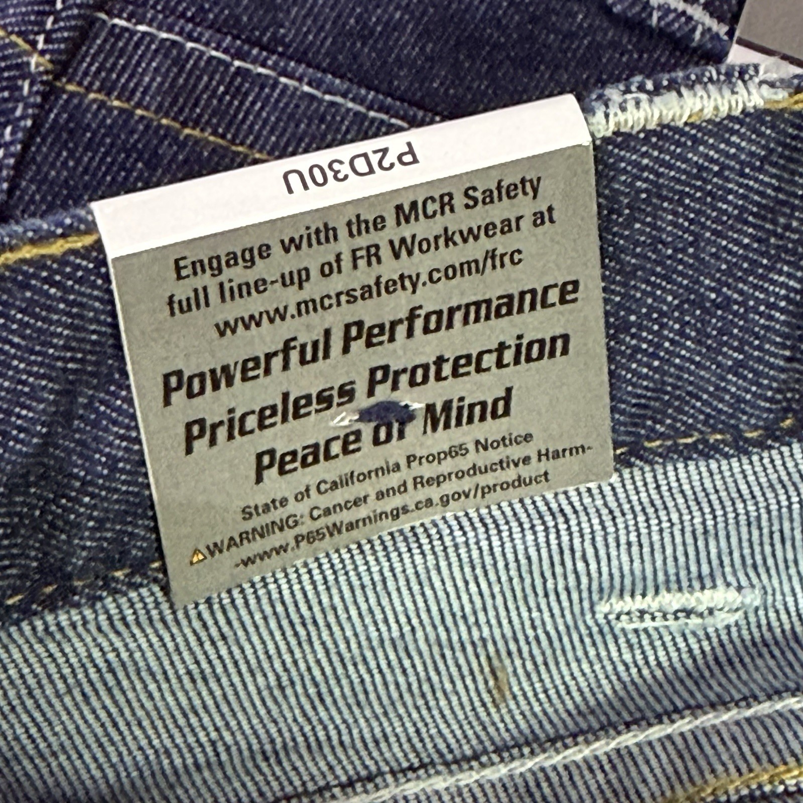 Lot of 2 MCR Safety P2D3034 FR Jeans 30U Straight Leg CAT 2 New