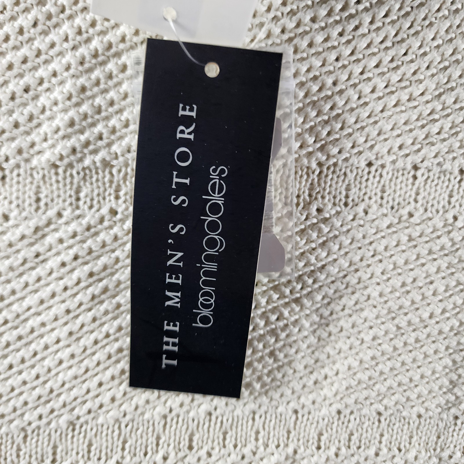 The Men’s Store at Bloomingdales Rolled Neck Silk Blend Sweater L French Vanilla