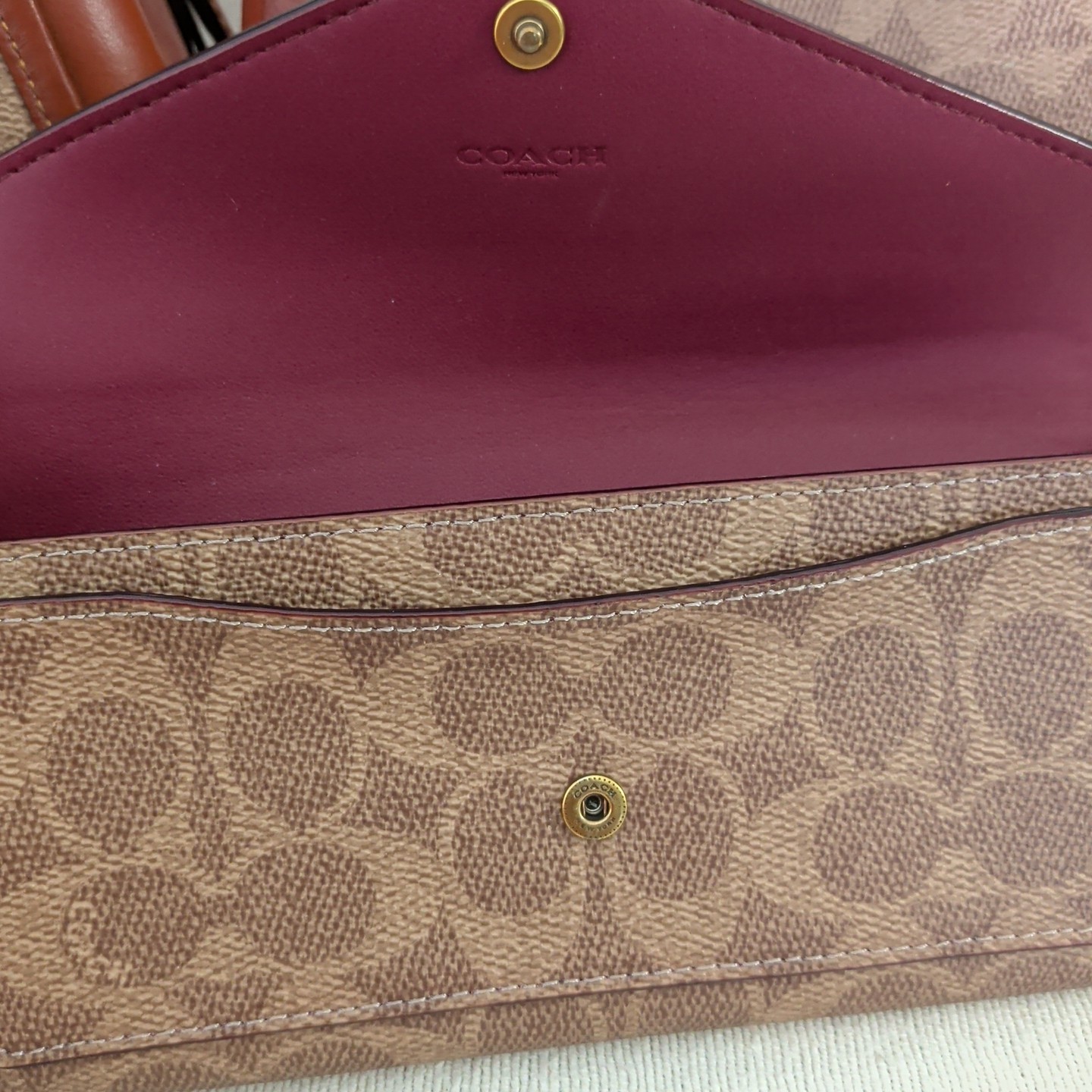 Coach 3-Piece Set: C4825 Lori & Sutton & Wallet in Leather-Tan Rust Collection