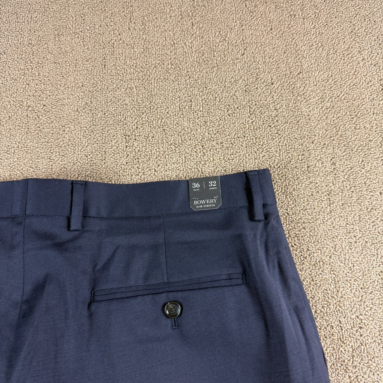 J.Crew Bowery Slim Stretch Wool Blend Dress Pants Blue Size 36X32 NWT MSRP $148