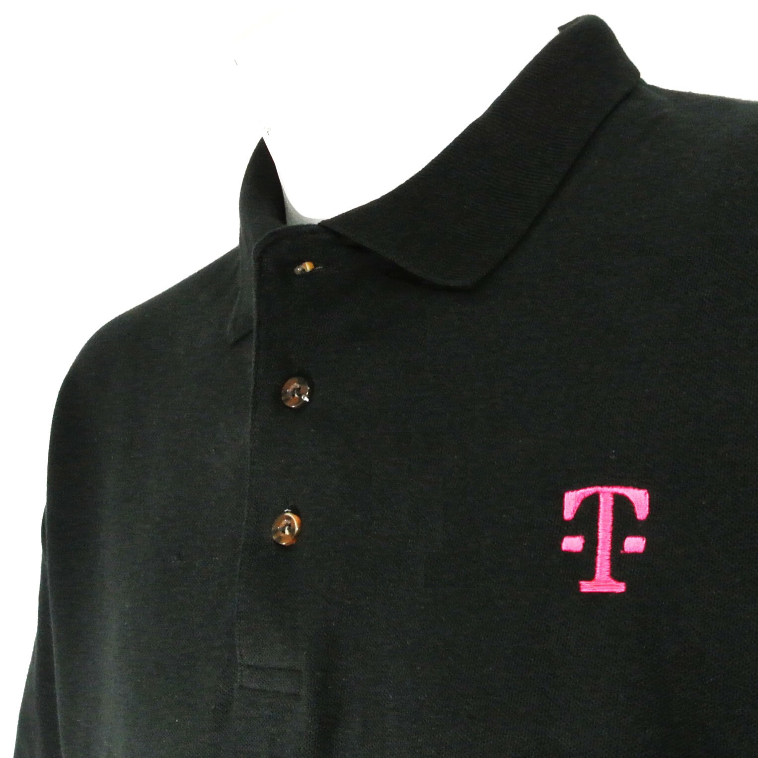 T-MOBILE Communications Tech Employee Uniform Polo Shirt Black Size M Medium NEW