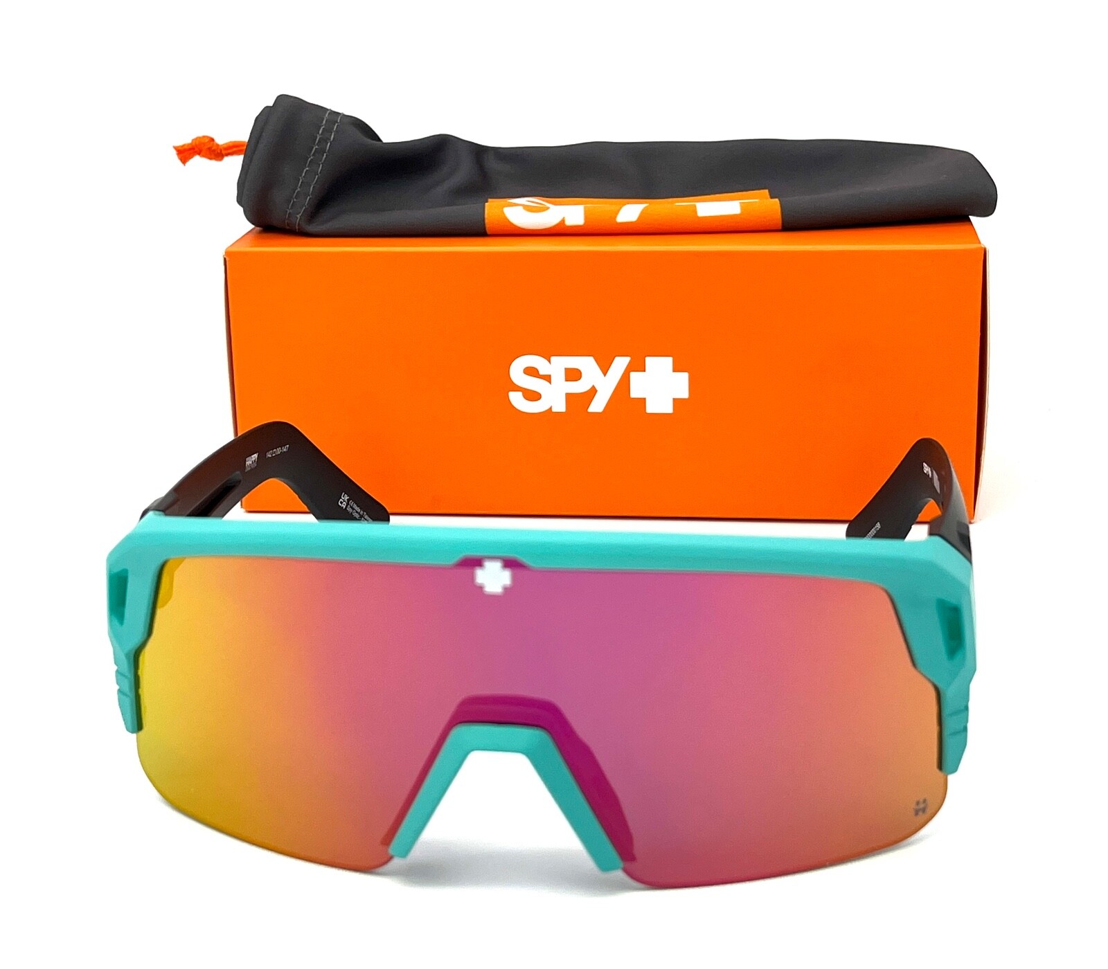 SPY MONOLITH 5050 Matte Teal / Happy Gray Green Pink 142mm Sunglasses