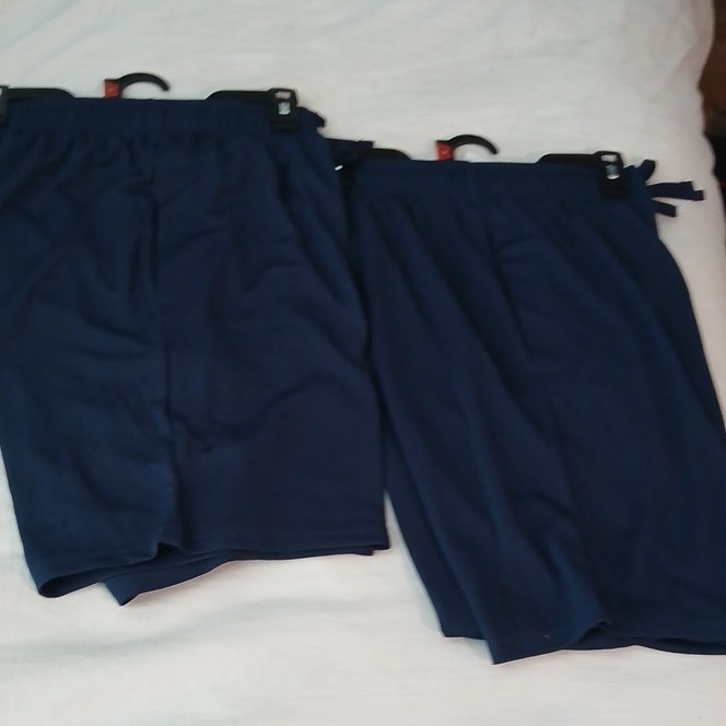2 Pairs Athletic Works Core Short Men’s M 32-34 Blue Mesh Gym Drawstring