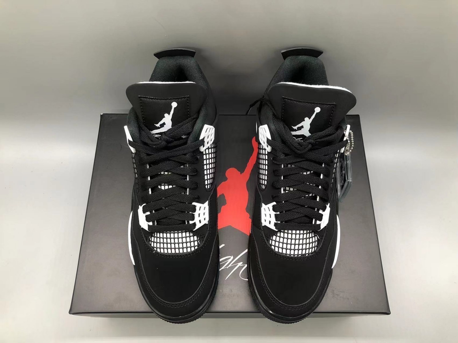 Jordan 4 Retro “White Thunder” Men’s Mid Top Basketball Shoes Size 7-12