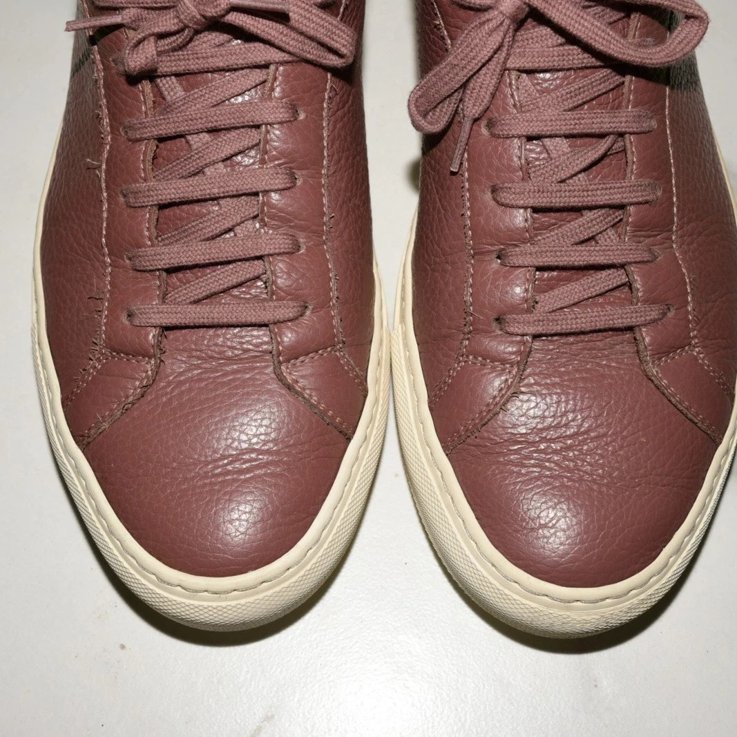 Common Projects Achilles Low Italy Leather Mauve Sneakers Men 42