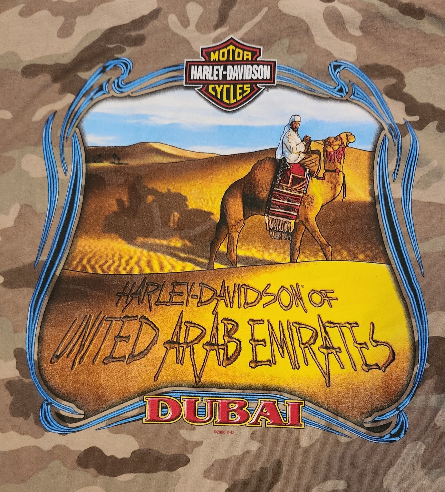 Harley Davidson Camouflage Short Sleeve T-shirt Dubai United Arab Emirates – M