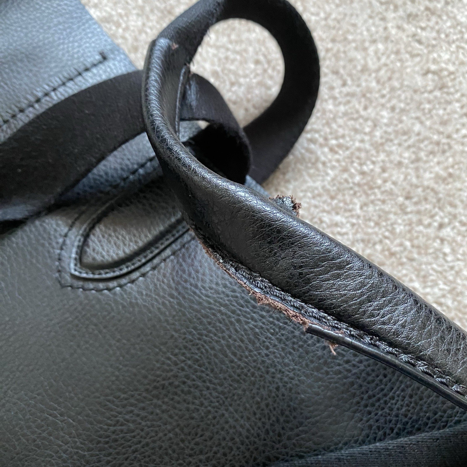 COACH LARGE DERBY TOTE IN PEBBLE LEATHER 59818 SHOULDER BAG HANDBAG PURSE SADDLE
