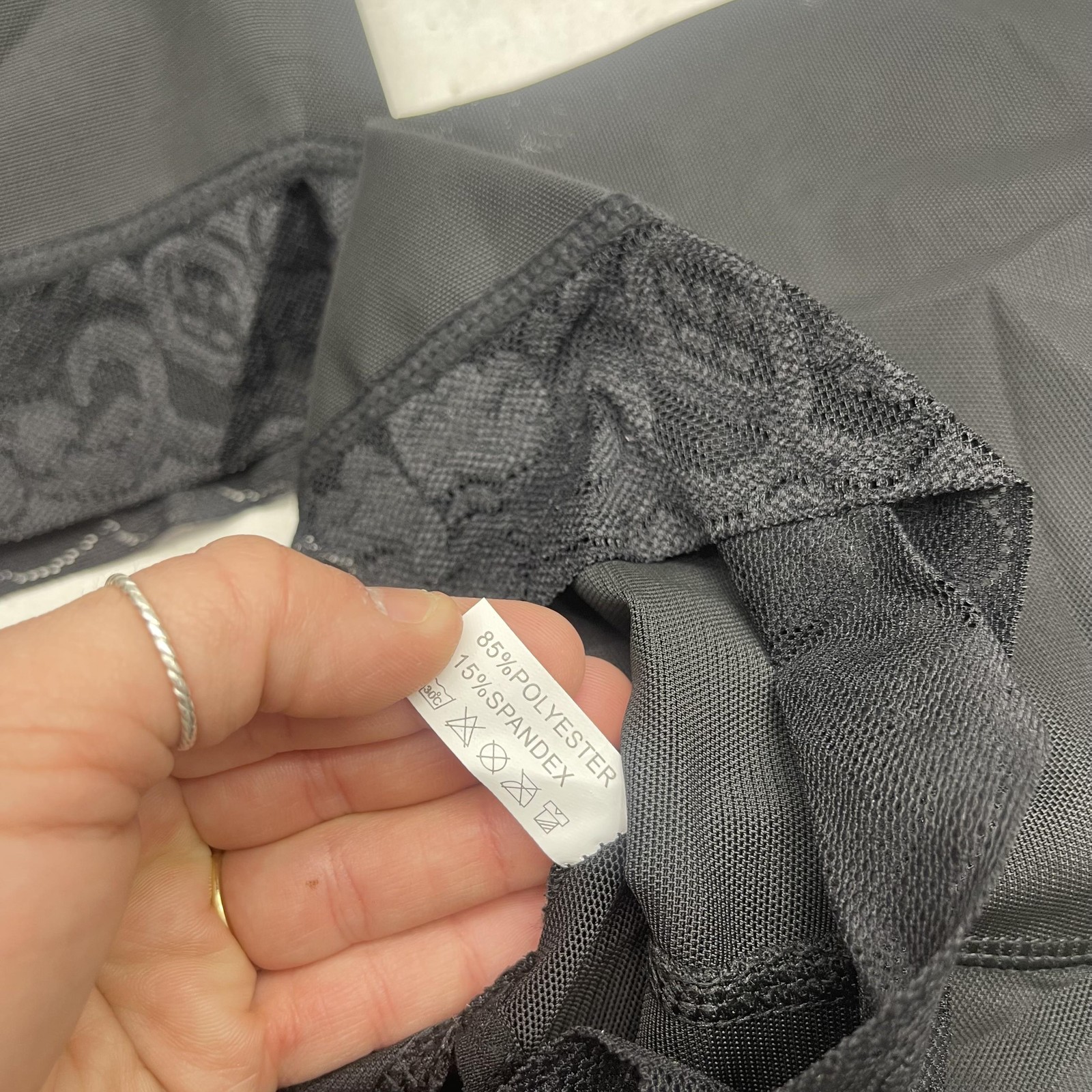 Butt Lifting Shapewear Shorts Womens Medium Black High Waist Lace Padded 2 Pack