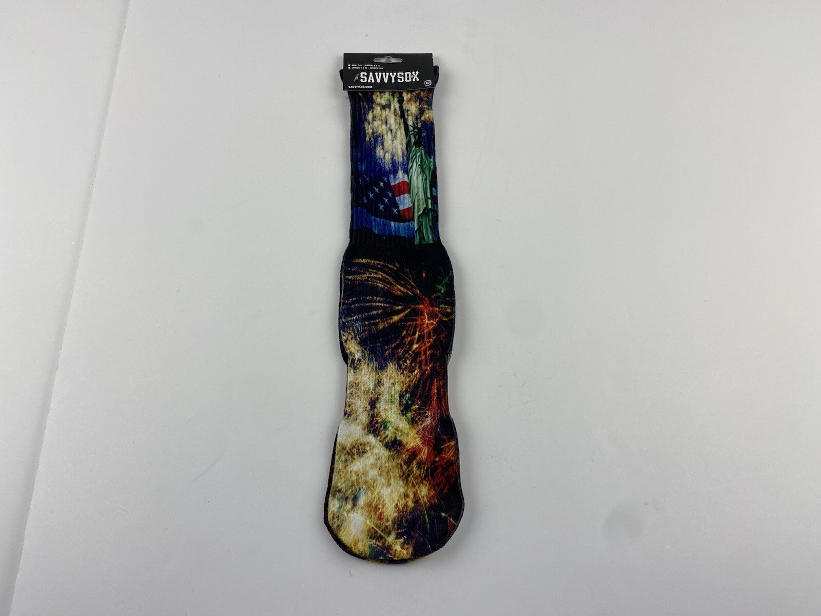savvysox american flag statue of liberty socks men Size 7 to 13 Patriotic