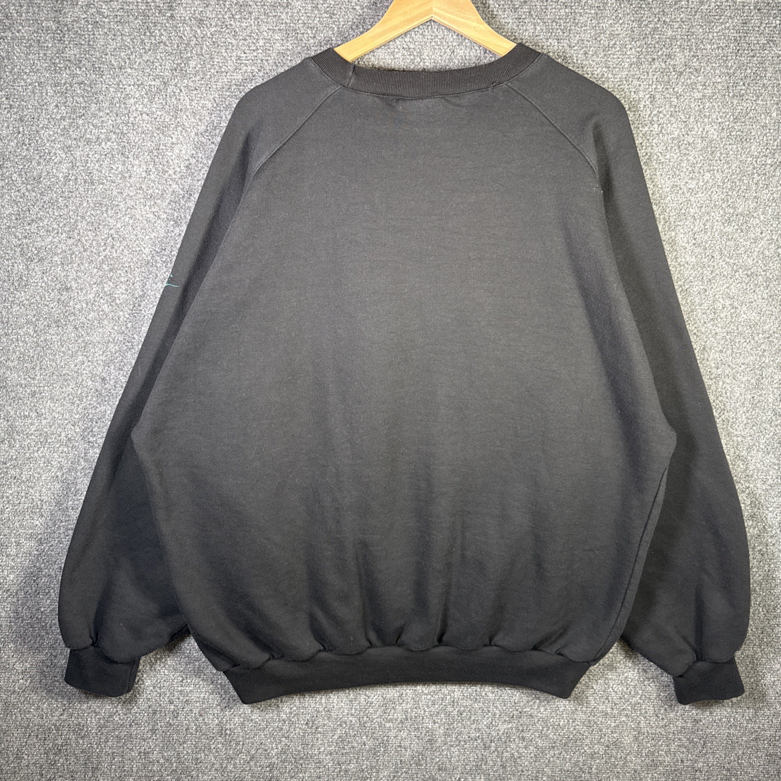 Vintage Nike Force Sweatshirt Mens XL Black 90s Basketball Oregon SAMPLE RARE