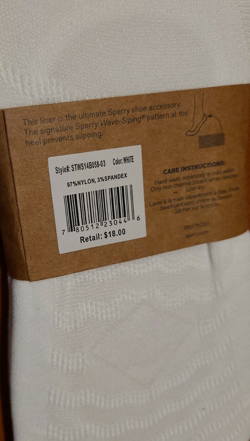 SPERRY Women’s No Show Micro Liner Socks, No-Slip Rubber Lining (6 Pair) Sz 5-10