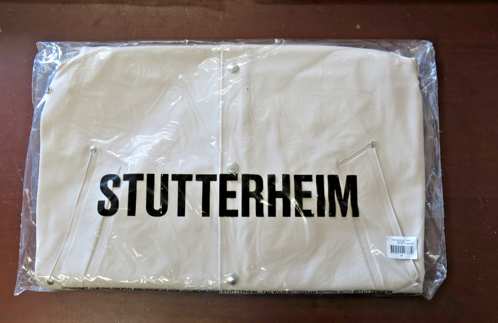 Stutterheim Stockholm Raincoat Jacket – Light Sand – Medium