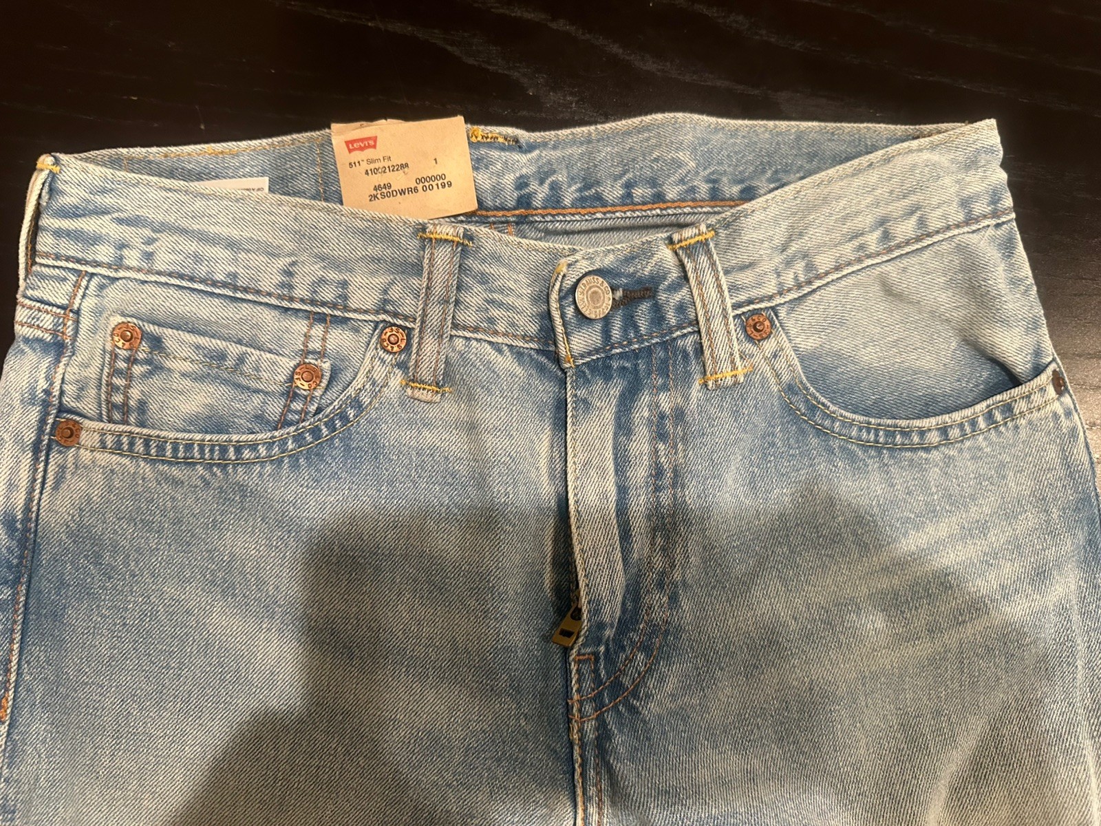 Levi’s 511 Slim Fit Jeans Men’s 29×30 Light Wash Denim NWT Red Tab W29 L30
