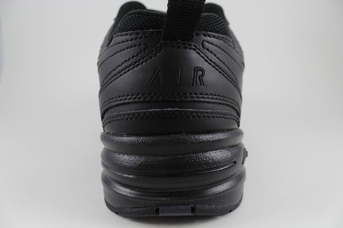 NIKE AIR MONARCH IV 4 EXTRA WIDE 4E EEEE TRIPLE BLACK MONO CROSS TRAINER MENS SZ