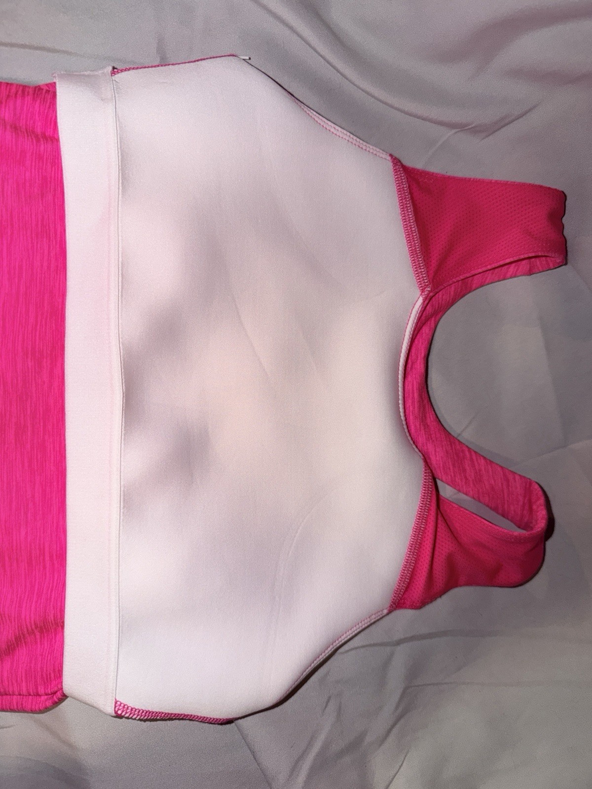 adidas Melange Training Tank Women’s XL Pink Racerback Scoop Neck Stretch