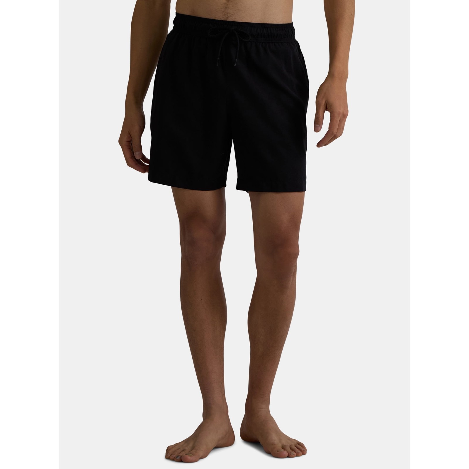 George Big Men’s Black Soot Above the Knee Basic Swim Shorts – Size: L (36-38)